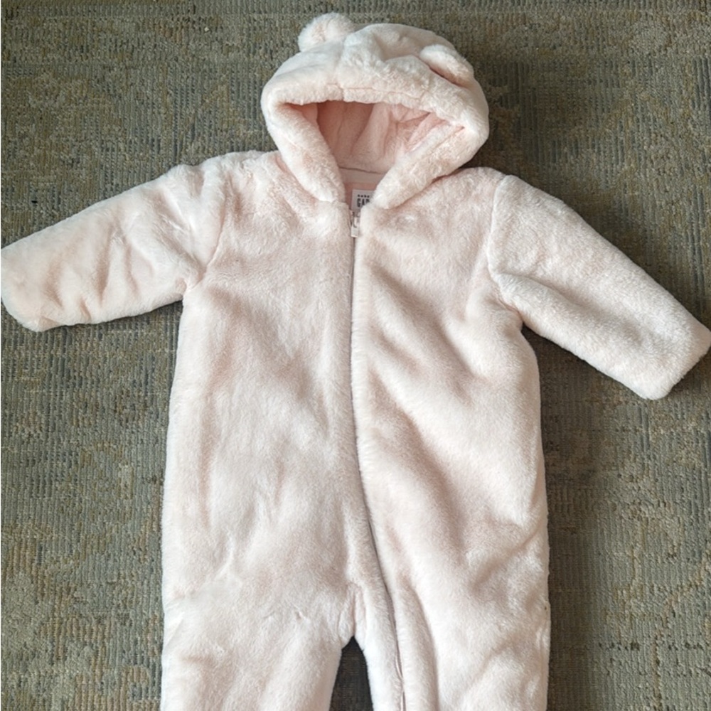 Baby GAP Soft Pink Baby Footie Onesie